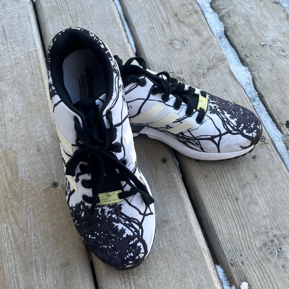adidas Torsion Women’s ZX Flux Photo Print “Trees”  Sneakers Runners Size 7